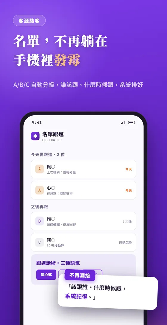 名單跟進